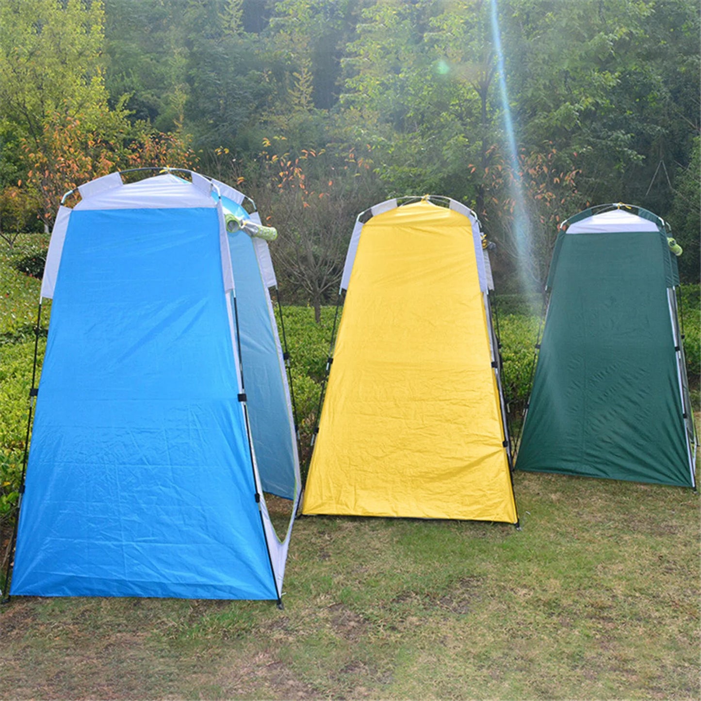 Easy Set Up Portable Outdoor Shower Tent Camp Toilet Rain Shelter for Camping and Beach Portable Pop Up Privacy Tent Camping