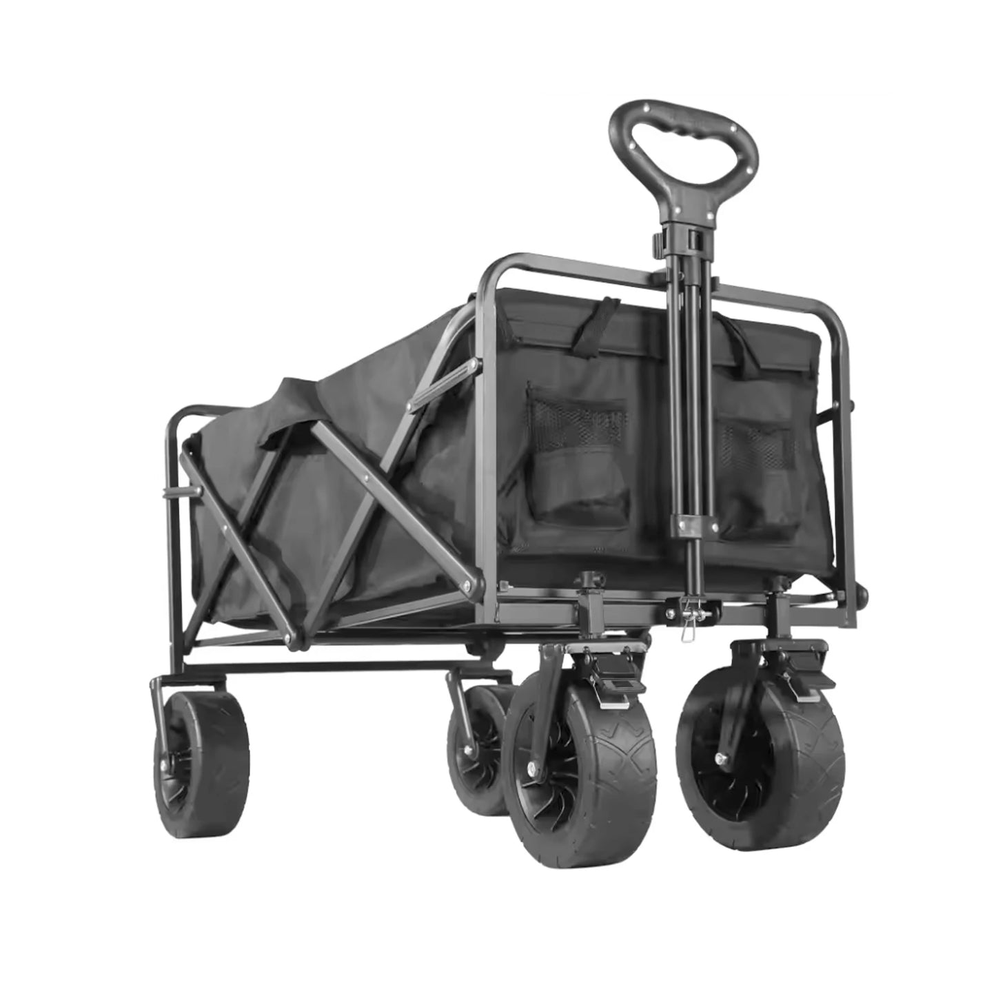 Foldable Garden Wagon Cart Portable Camping Trolley ,Outdoor Multi-function Foldable Carts Wagon for Beach or Shopping Utility
