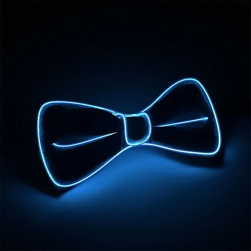 NEW Party Supplies Suspenders with Bow Tie LED Lights Woman Hangers for Men Wedding Party Accessories Glow-in-the-dark SD01