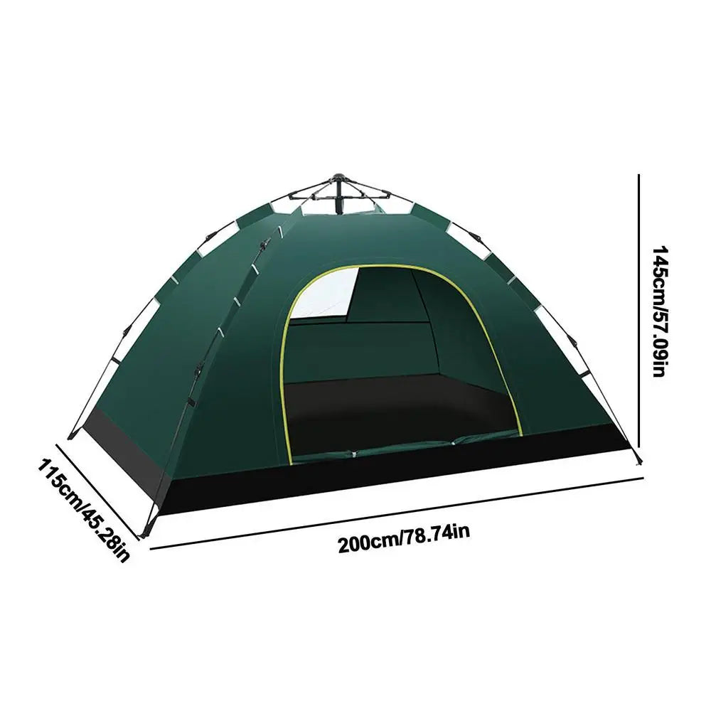 Camping Automatic Tent Waterproof Single Layer 2 Person Tent Outdoor Beach Fishing Shelter Tent 200x145x115cm Pop up tent